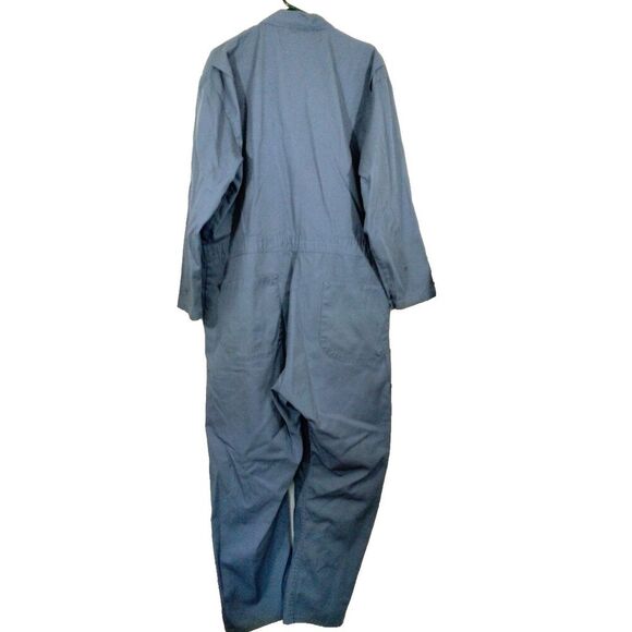 Red Kap Coveralls Durable Pockets Zipper Men's size 50 Reg Mechanic Vintage Blue - Picture 2 of 5
